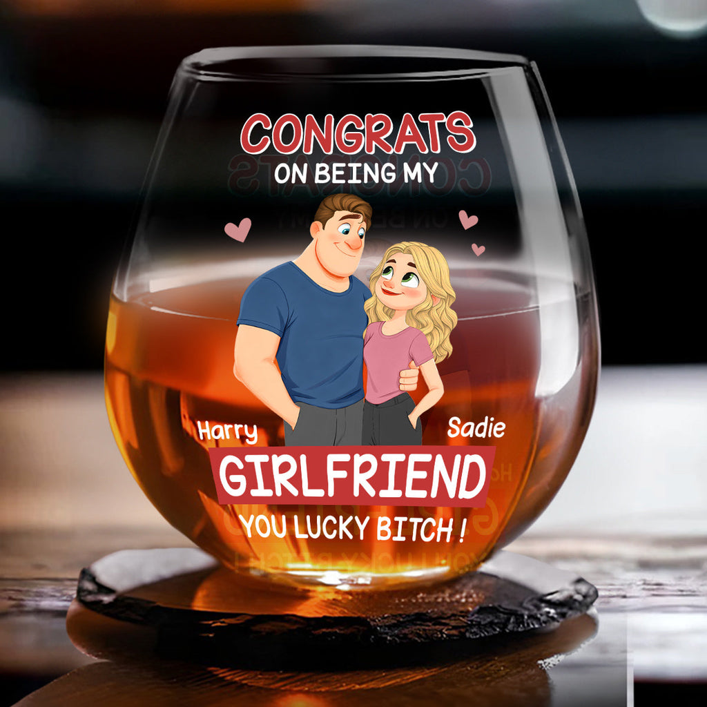 Love Is You - Personalized Wine Glass