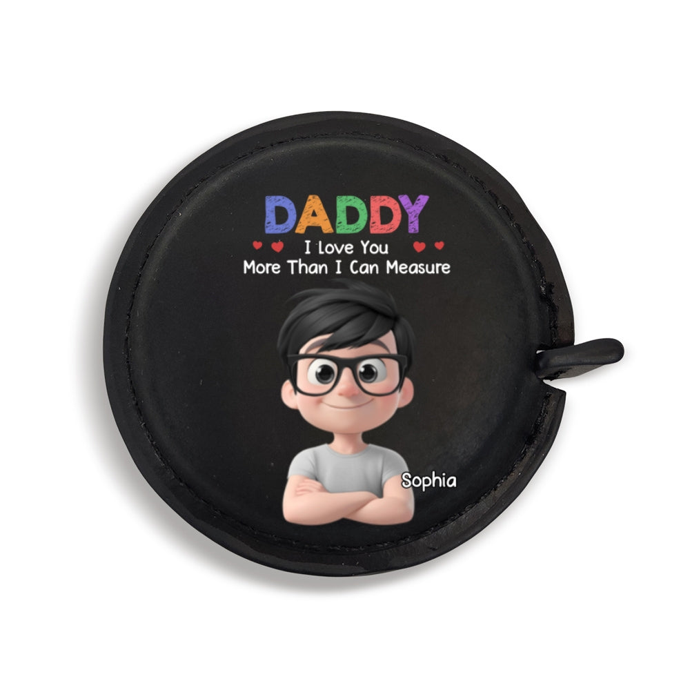 We Love You- Personalized Leather Tape Measure