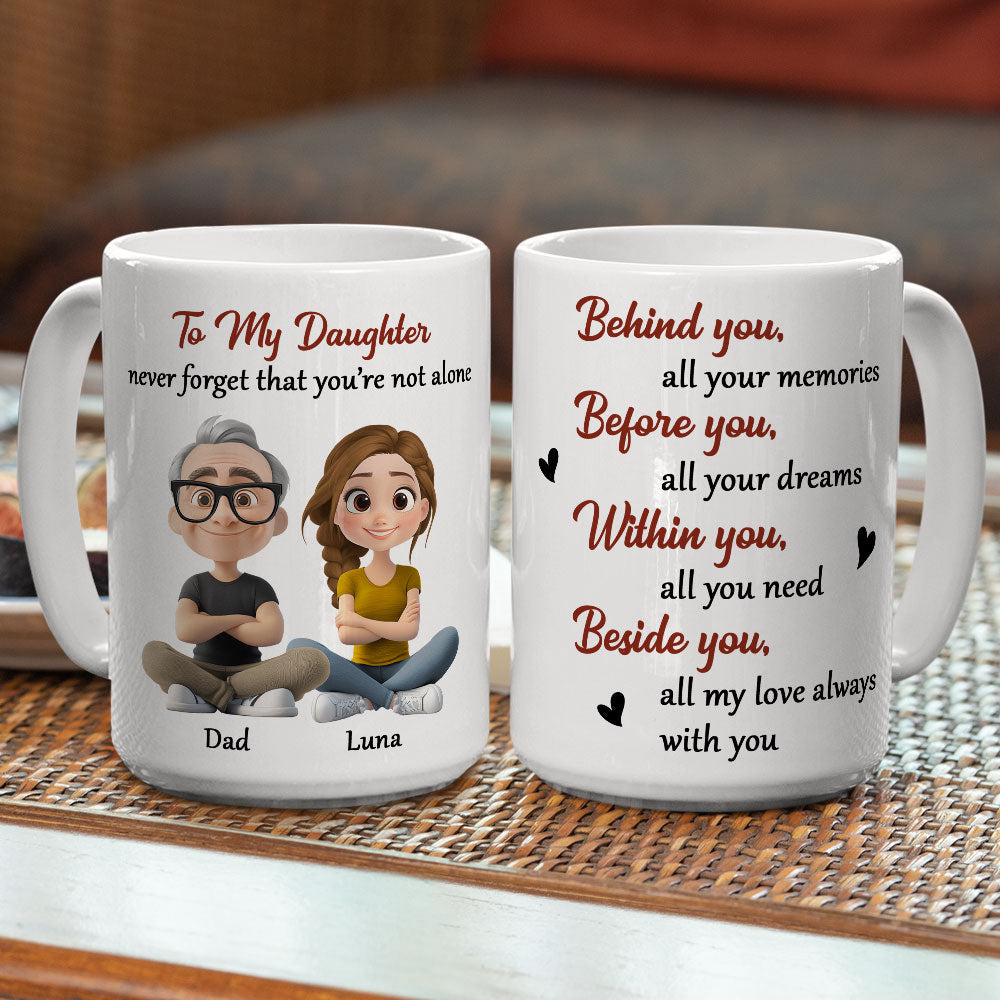 Custom Father's Day Gift For Son • Never Forget That I Am Here - Personalized Coffee Mug