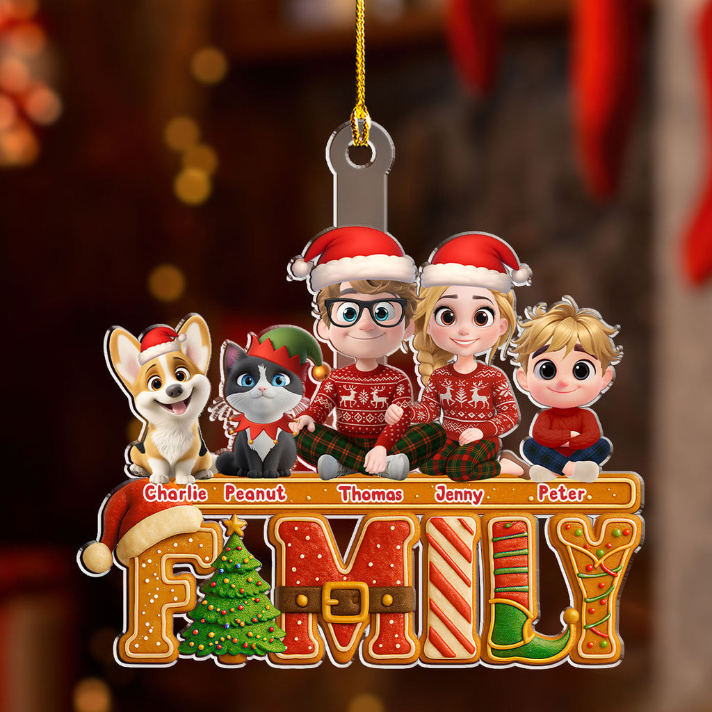 Custom Family Ornament, Christmas Gift for Family Members •  Our Christmas Laughter - Personalized Acrylic Ornament