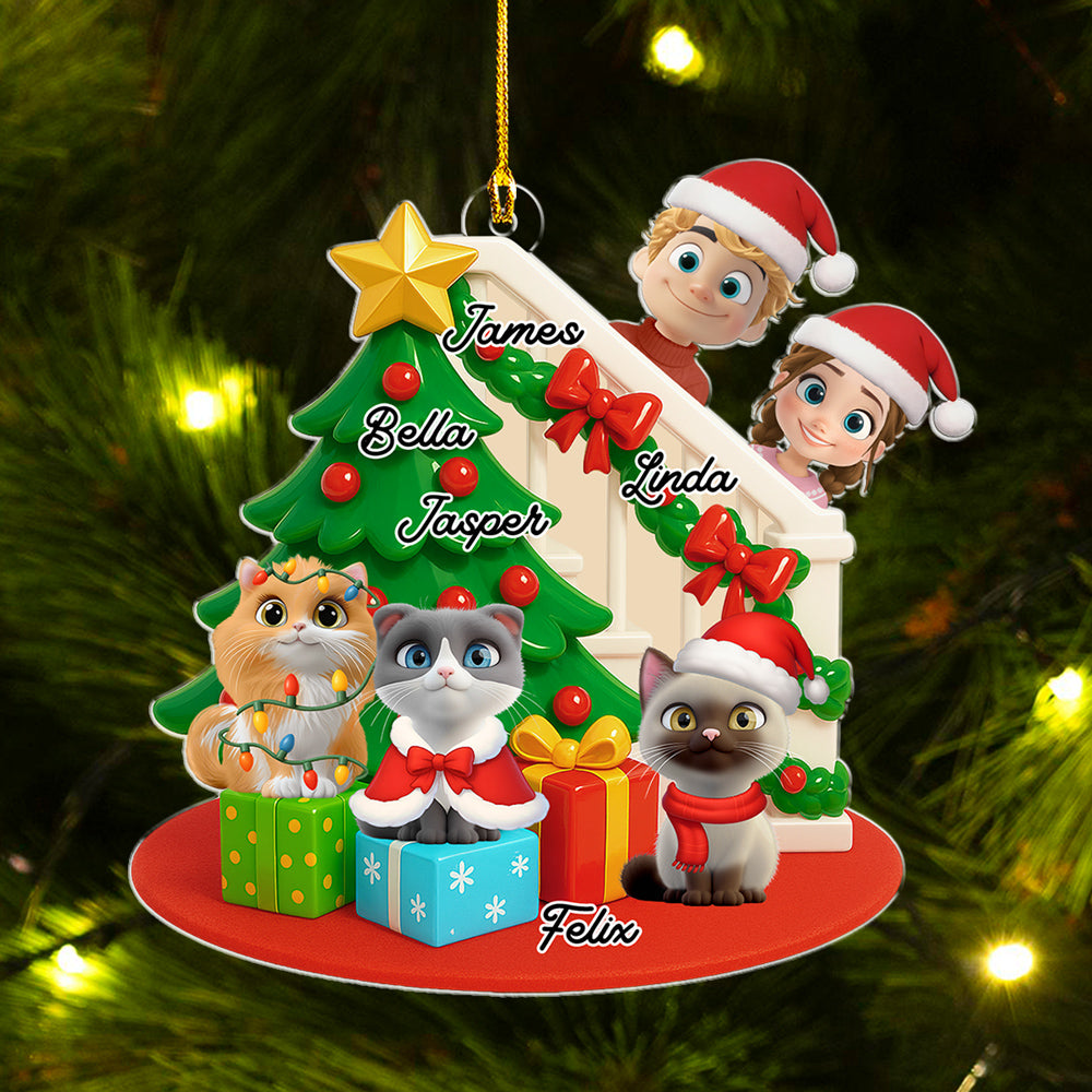 Custom Keepsake Christmas Ornament •  Hide And Seek - Personalized 3D Effect Acrylic Ornament
