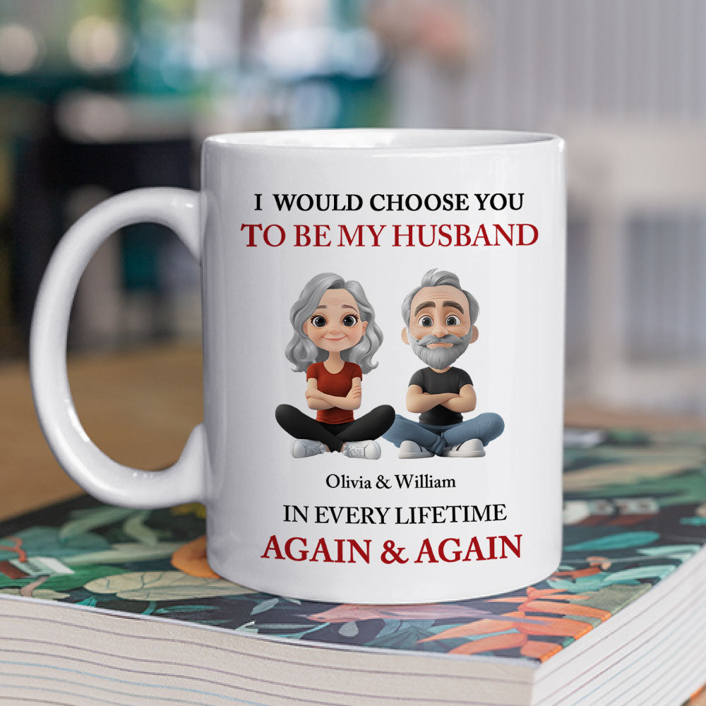 Custom Anniversary Keepsake Gifts For Couple • I Choose You - Personalized Coffee Mug