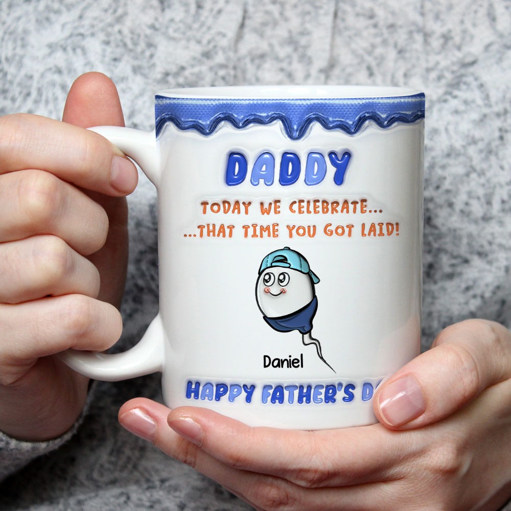 Custom Father's Day, Special Gift for Dad & Grandpa • Best Accident Ever Created - Personalized 3D Inflated Effect Mug