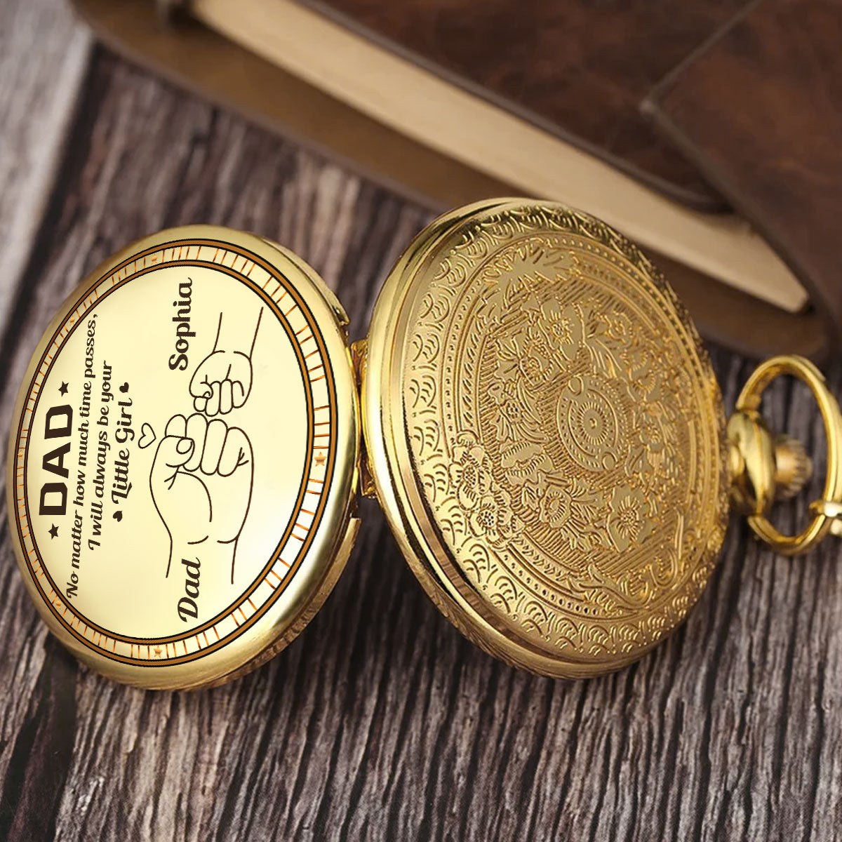 No Matter How Much Time Passes - Personalized Pocket Watch