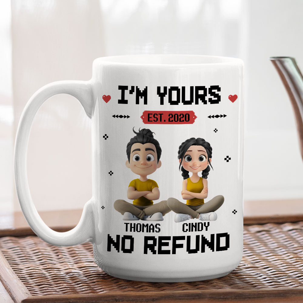 Custom Anniversary Keepsake Gifts For Couple • I Am Yours - Personalized Coffee Mug
