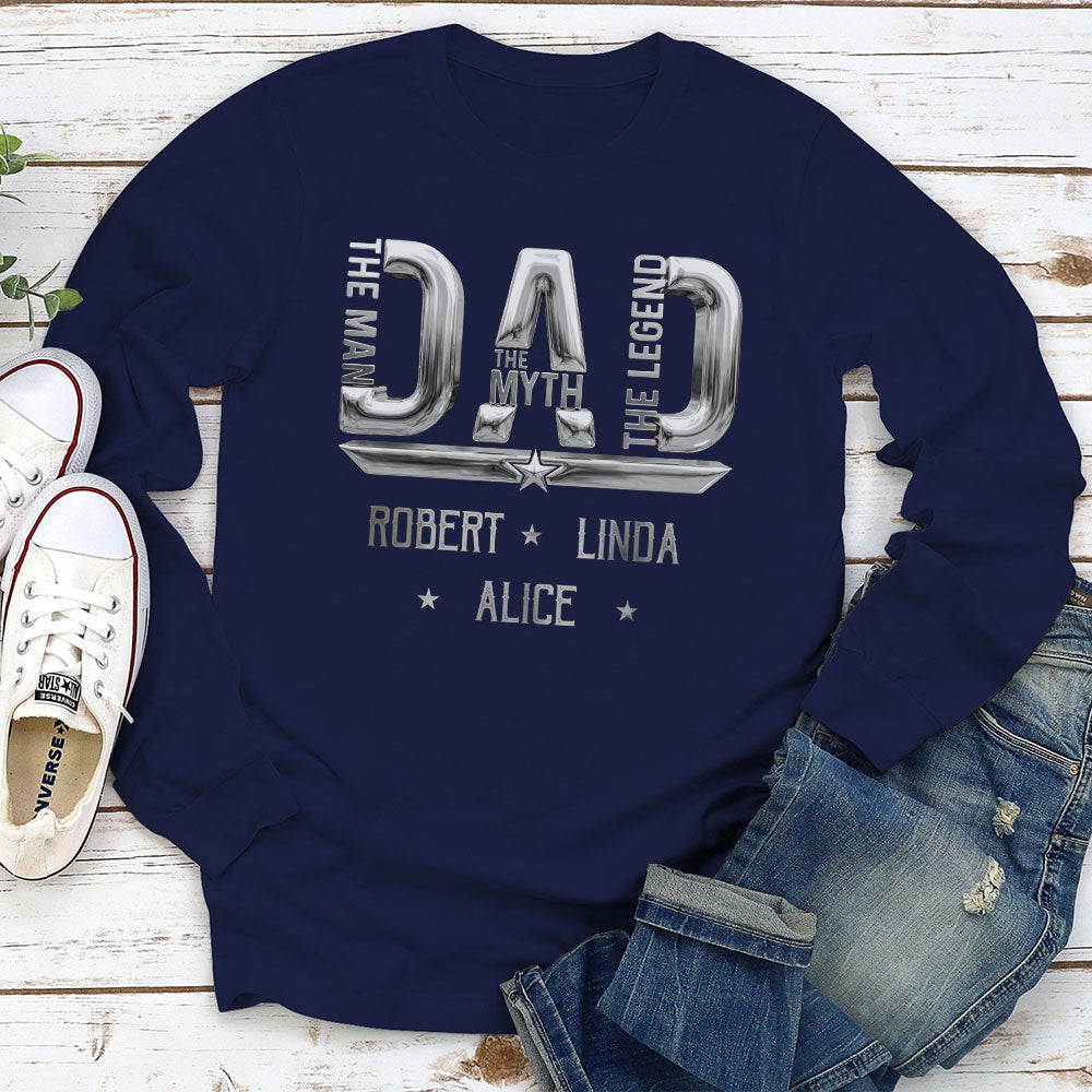 Custom Father's Day, Special Gift for Dad & Grandpa • The Man Myth Legend - Personalized Shirt