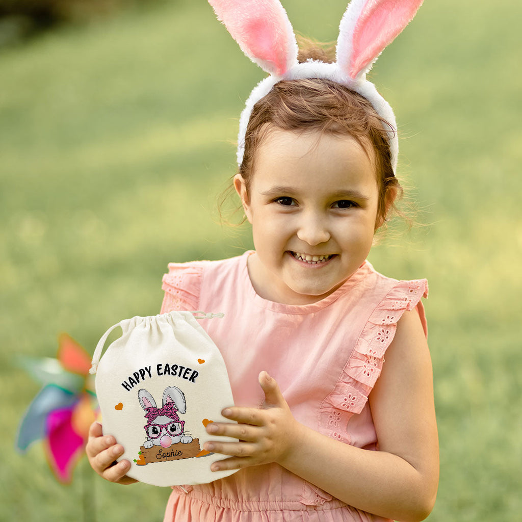 Happy Easter Cute Bunny - Personalized Favor Bag