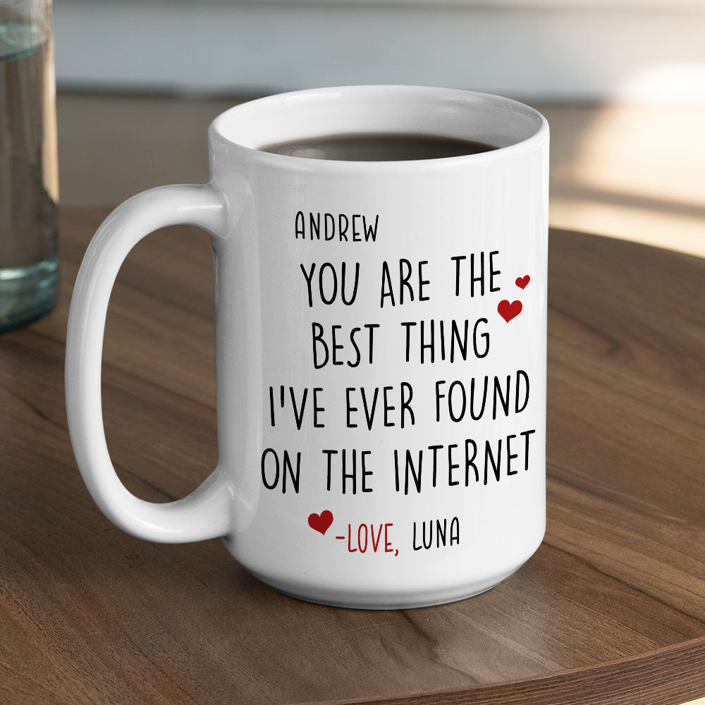 Custom Anniversary Keepsake Gifts For Couple • Best Click I Ever Made - Personalized Coffee Mug
