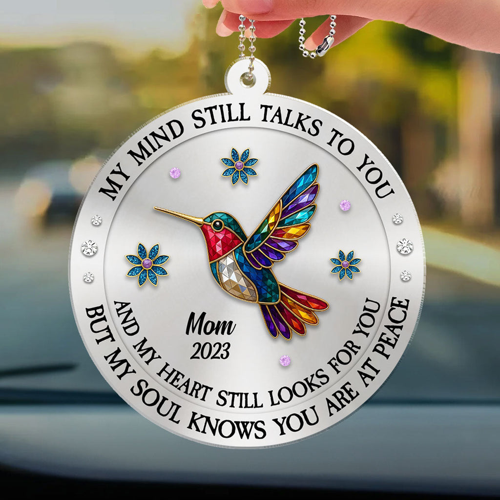 My Mind My Heart My Soul Memorial - Personalized Car Ornament