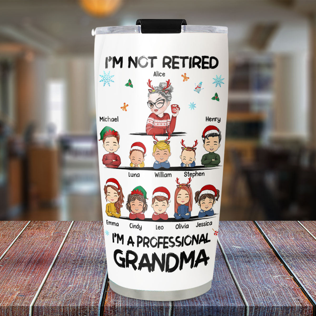 Custom Christmas Birthday Gifts For Grandma • I Am Professional Grandma - Personalized Tumbler