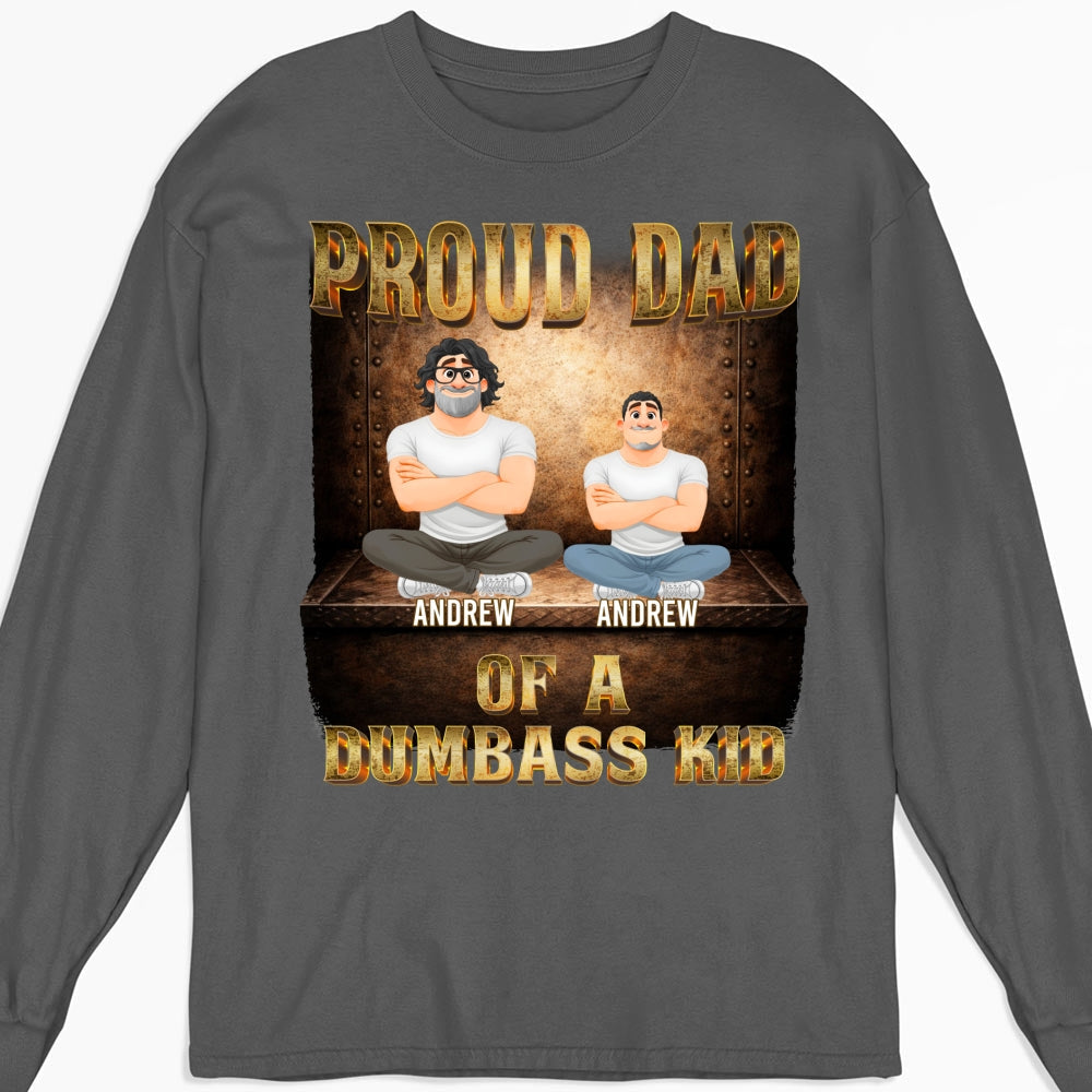 Custom Christmas & Birthday Keepsake Gift • Proud Father Vibes - Personalized Shirt