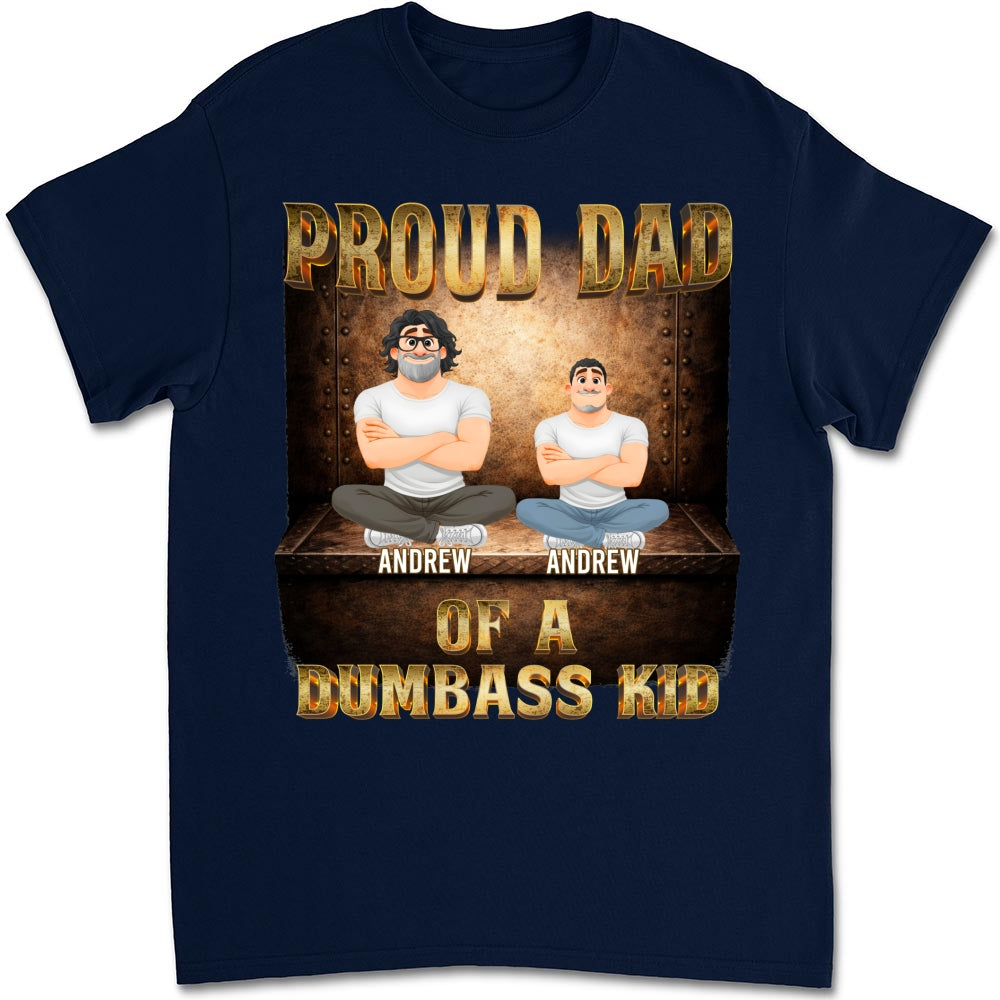 Custom Christmas & Birthday Keepsake Gift • Proud Father Vibes - Personalized Shirt