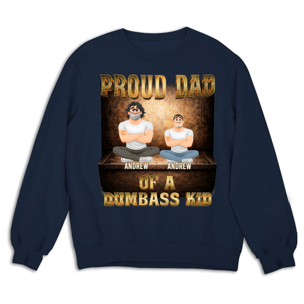 Custom Christmas & Birthday Keepsake Gift • Proud Father Vibes - Personalized Shirt