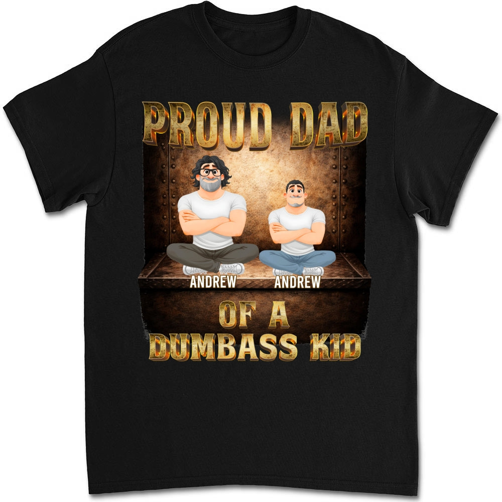 Custom Christmas & Birthday Keepsake Gift • Proud Father Vibes - Personalized Shirt