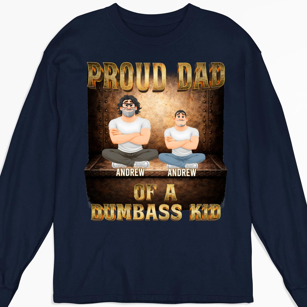 Custom Christmas & Birthday Keepsake Gift • Proud Father Vibes - Personalized Shirt