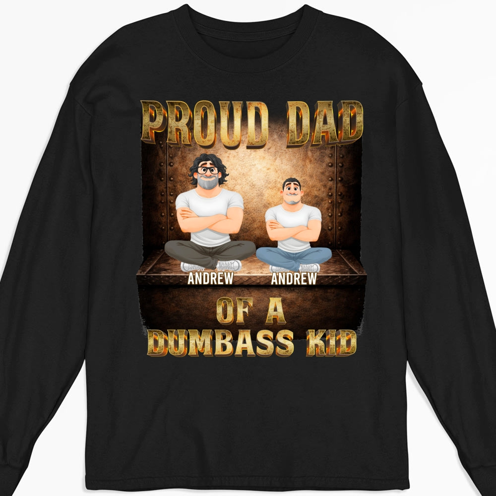 Custom Christmas & Birthday Keepsake Gift • Proud Father Vibes - Personalized Shirt