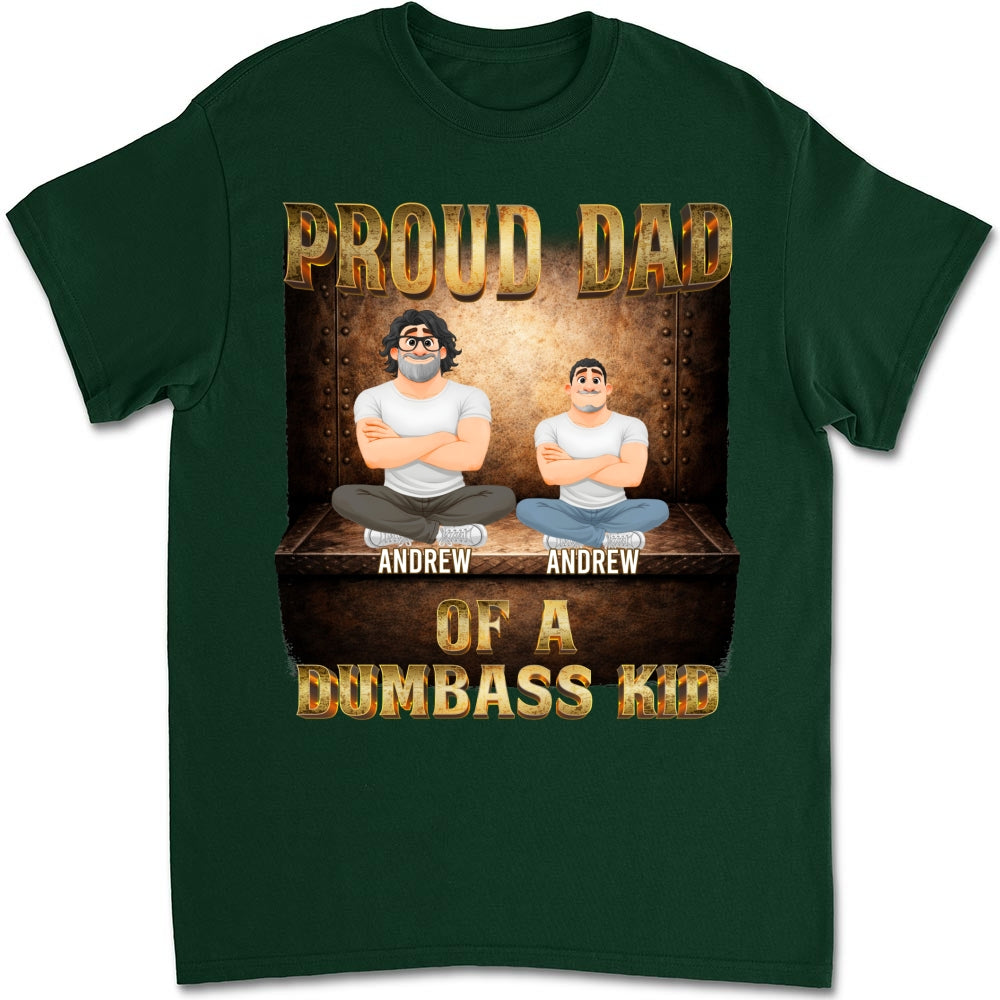Custom Christmas & Birthday Keepsake Gift • Proud Father Vibes - Personalized Shirt