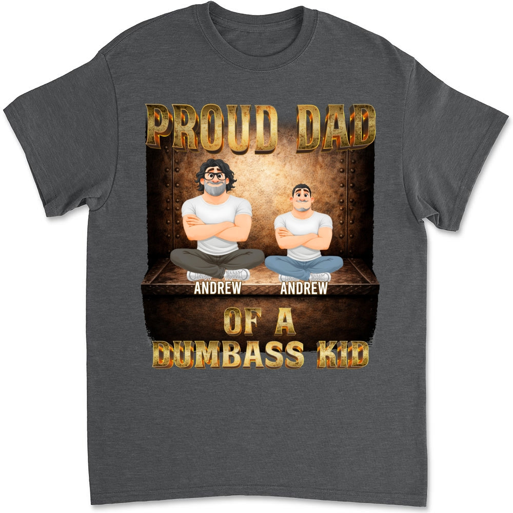 Custom Christmas & Birthday Keepsake Gift • Proud Father Vibes - Personalized Shirt