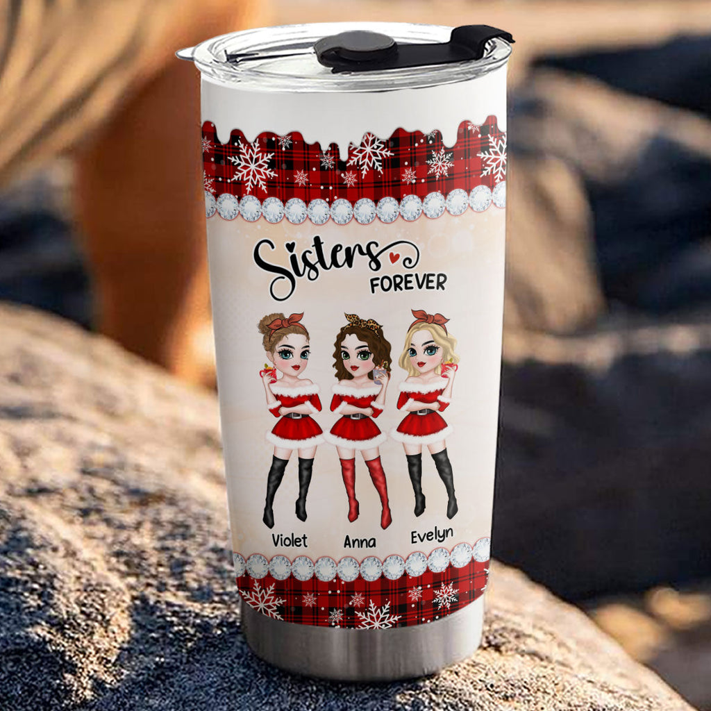 Custom Christmas Birthday Gifts For Best Friend • Besties Forever - Personalized Tumbler