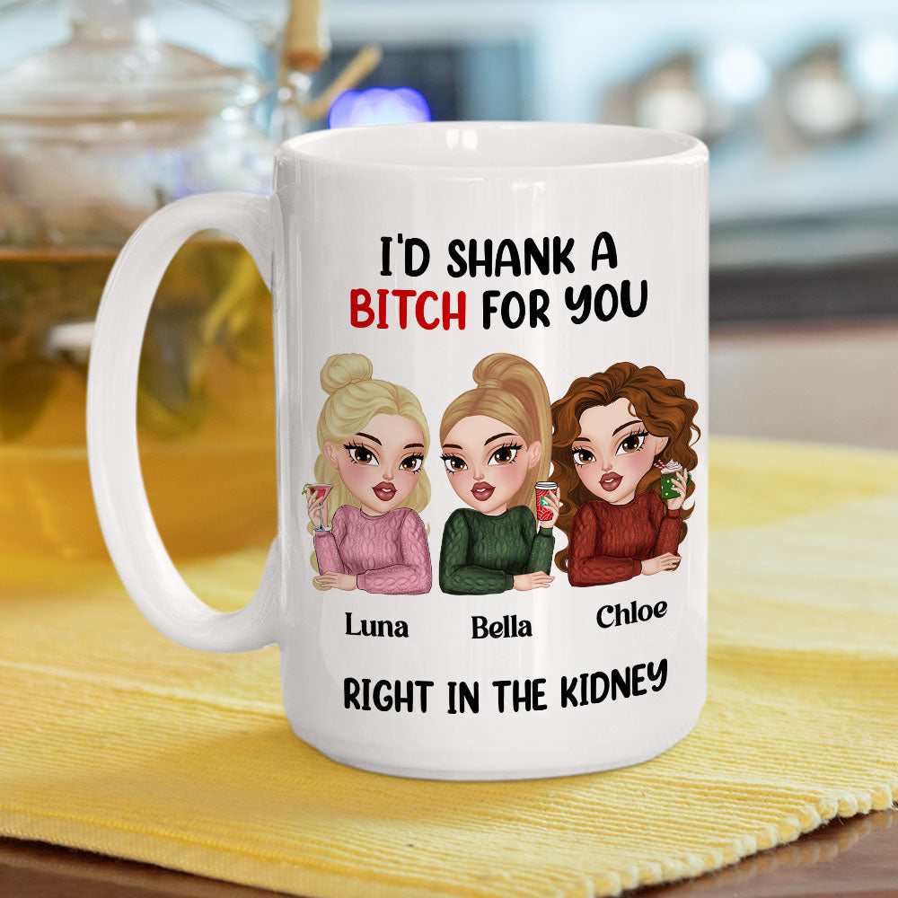 Custom Best Friend, Christmas & Birthday Friendship Keepsake Gift • Shank For You - Personalized Coffee Mug