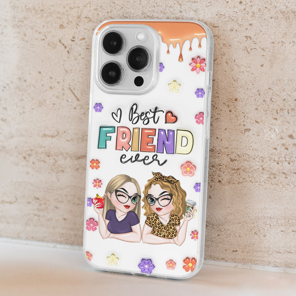 Best Bestie Ever - Personalized 3D Inflated Effect Phone Case