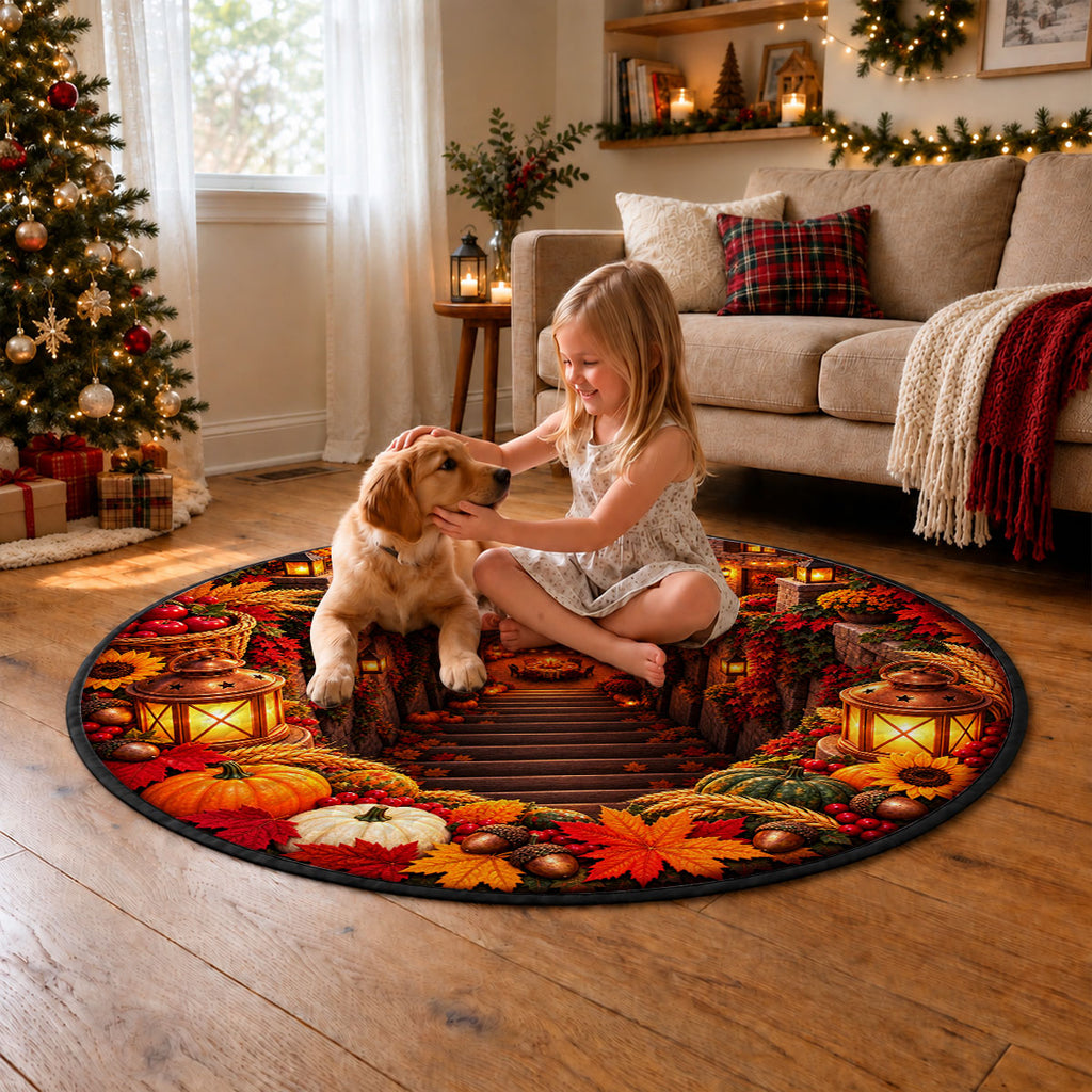 Fall Harvest - Personalized Quilted Mat