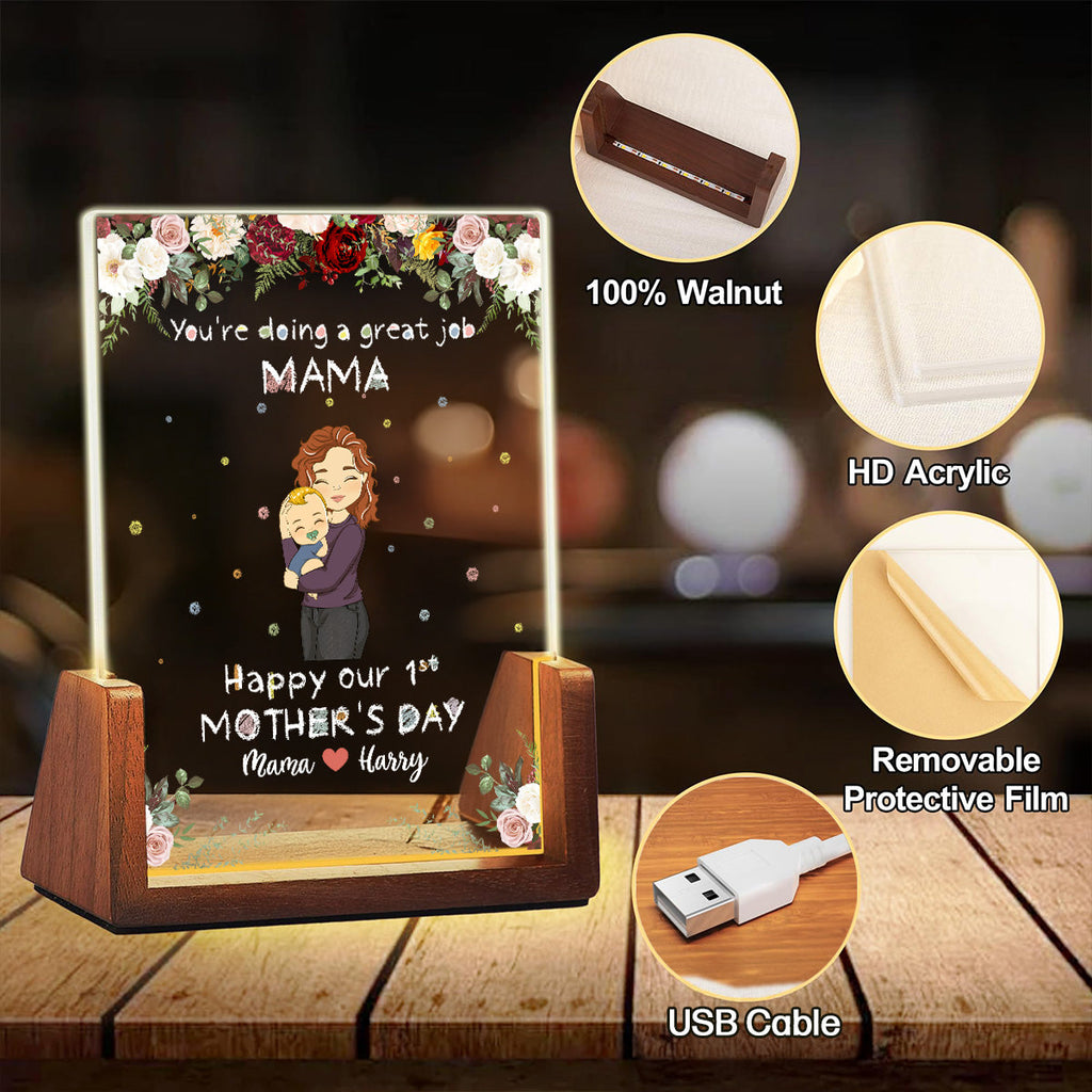 Custom First Mother's Day Gift for New Moms • Best Mommy - Personalized Night Light