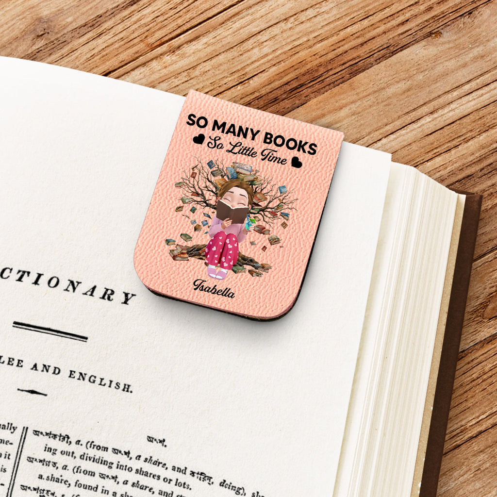 Custom Christmas Birthday Bookish Gifts For Book Lovers, Bookworms • Under The Book Tree - Personalized Leather Bookmark