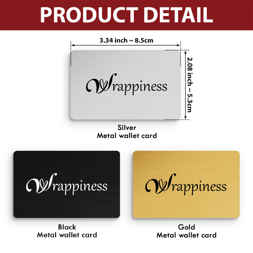 My Life My Love - Personalized Wallet Card