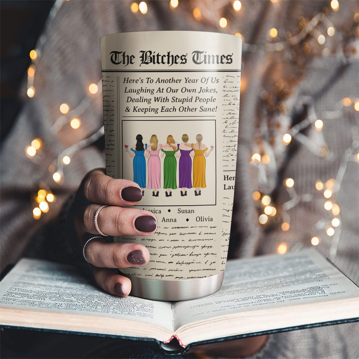 Custom Christmas Birthday Gifts For Best Friend • Keeping Each Other Sane - Personalized Tumbler