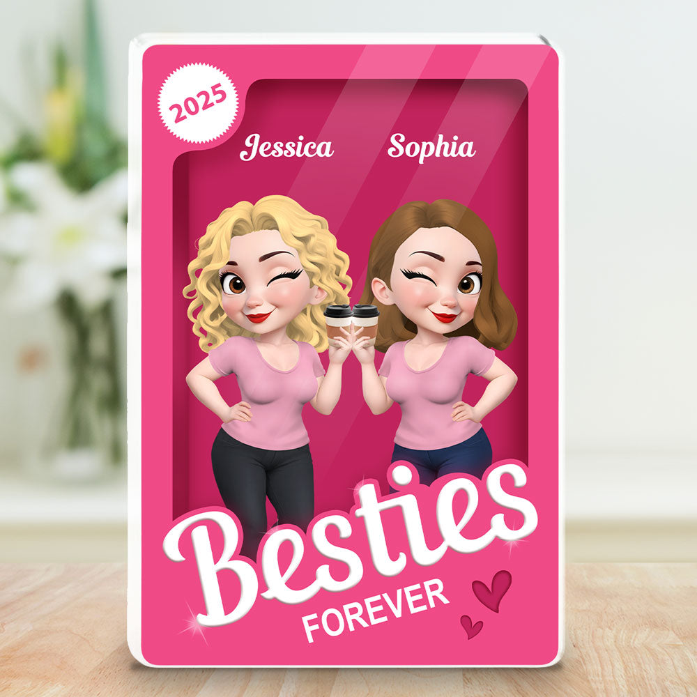 Custom Friendship Decor, Christmas Birthday Gifts For Best Friend • Bestie Forever Box - Personalized Acrylic Plaque