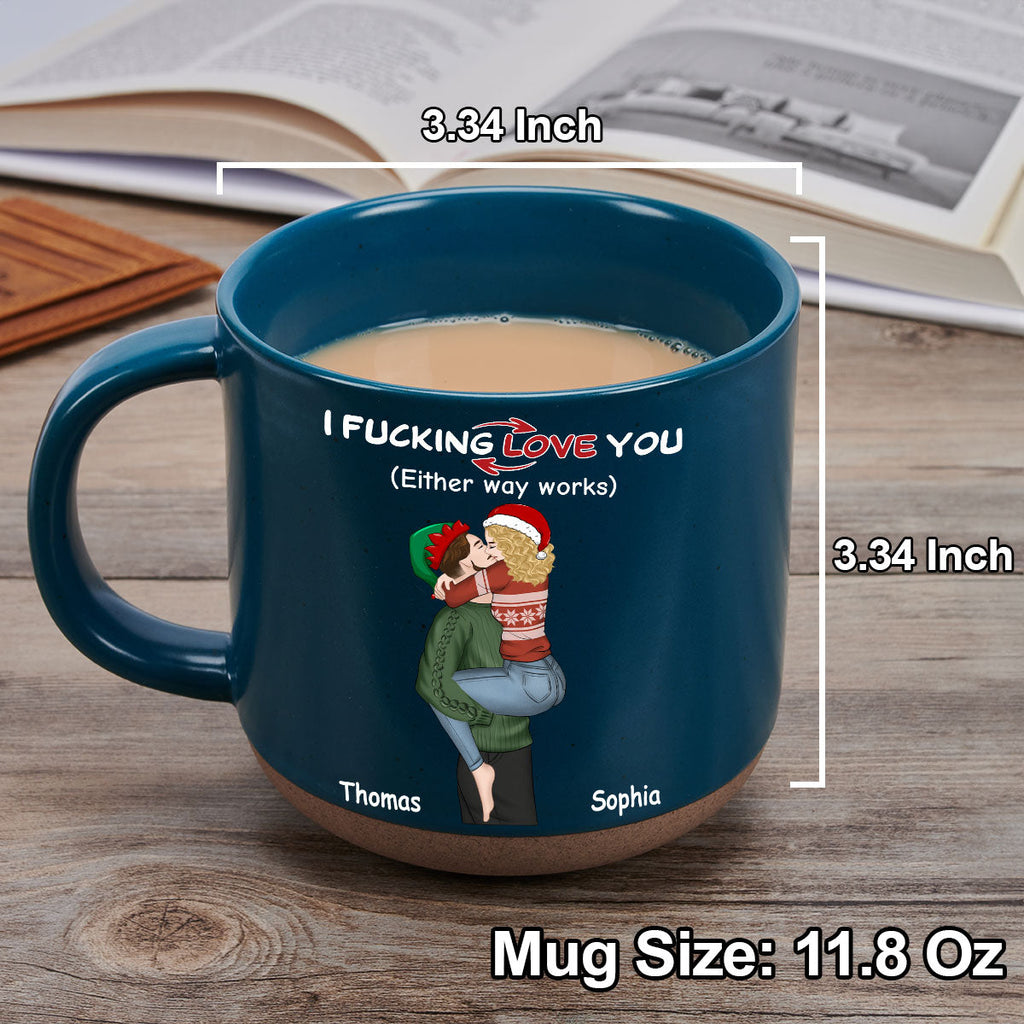 Custom Anniversary Keepsake Gifts For Couple • Really Love You - Personalized Pottery Mug