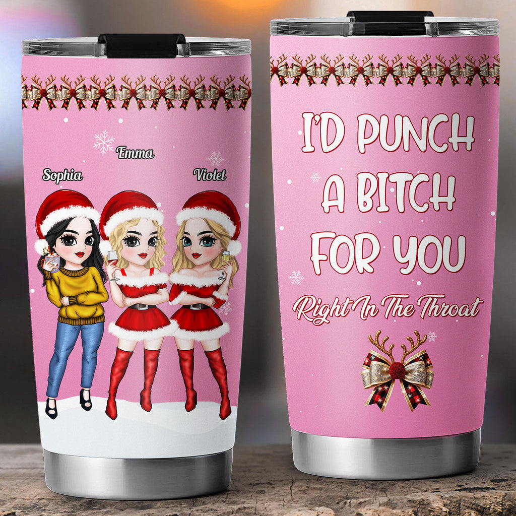 Custom Christmas Birthday Gifts For Best Friend • Punch Bitch - Personalized Tumbler