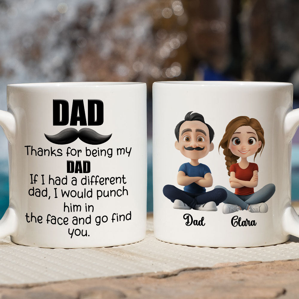 Custom Christmas & Birthday Gift for Dad • Funny Dad Appreciation - Personalized Coffee Mug