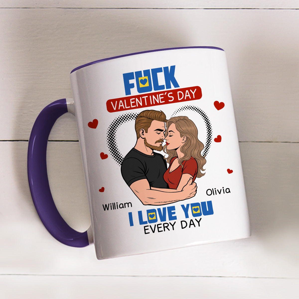 Custom Anniversary Keepsake Gifts For Couple • I Do Not Care - Personalized Accent Mug
