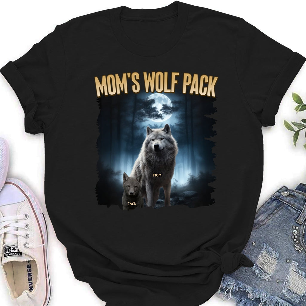 Custom Christmas & Birthday Gift for Mom, Grandma • Mama Wolf Pack - Personalized Shirt
