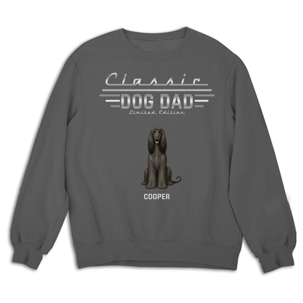 Custom Christmas & Birthday Keepsake Gift • Classic Dog Dad - Personalized Shirt - Sweatshirt