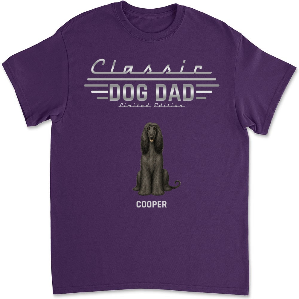 Custom Christmas & Birthday Keepsake Gift • Classic Dog Dad - Personalized Shirt - Classic Tee