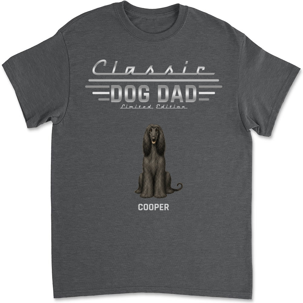 Custom Christmas & Birthday Keepsake Gift • Classic Dog Dad - Personalized Shirt - Premium Tee