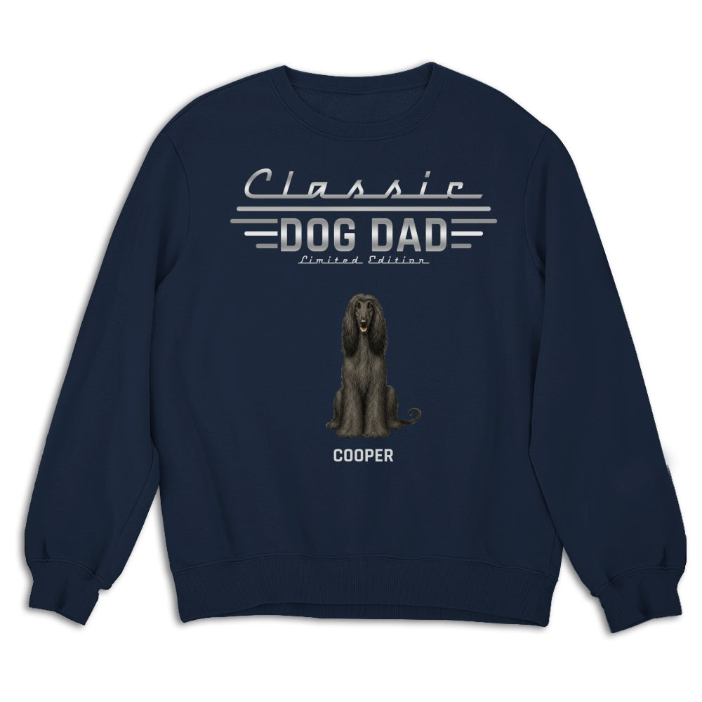 Custom Christmas & Birthday Keepsake Gift • Classic Dog Dad - Personalized Shirt - Sweatshirt