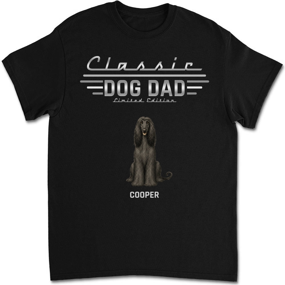 Custom Christmas & Birthday Keepsake Gift • Classic Dog Dad - Personalized Shirt - Classic Tee