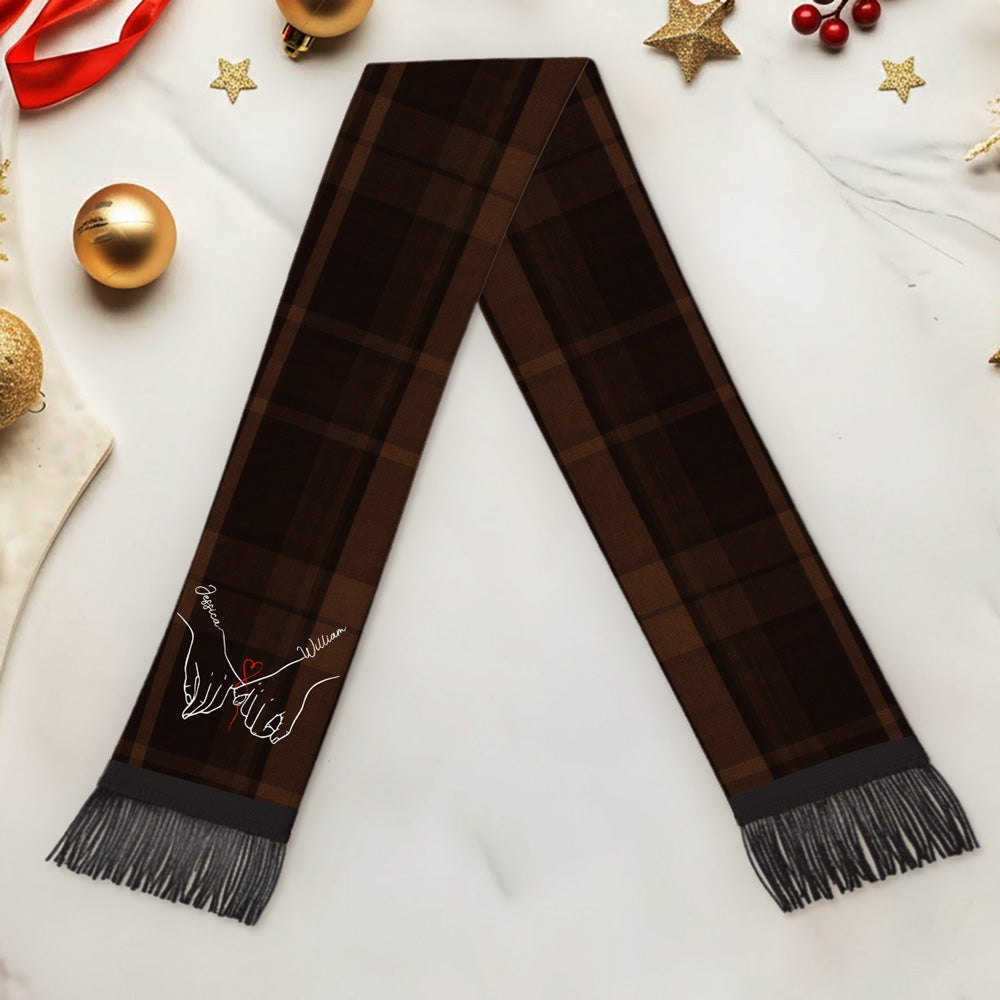To My Husband Soulmate Best Friend - Personalized Scarf