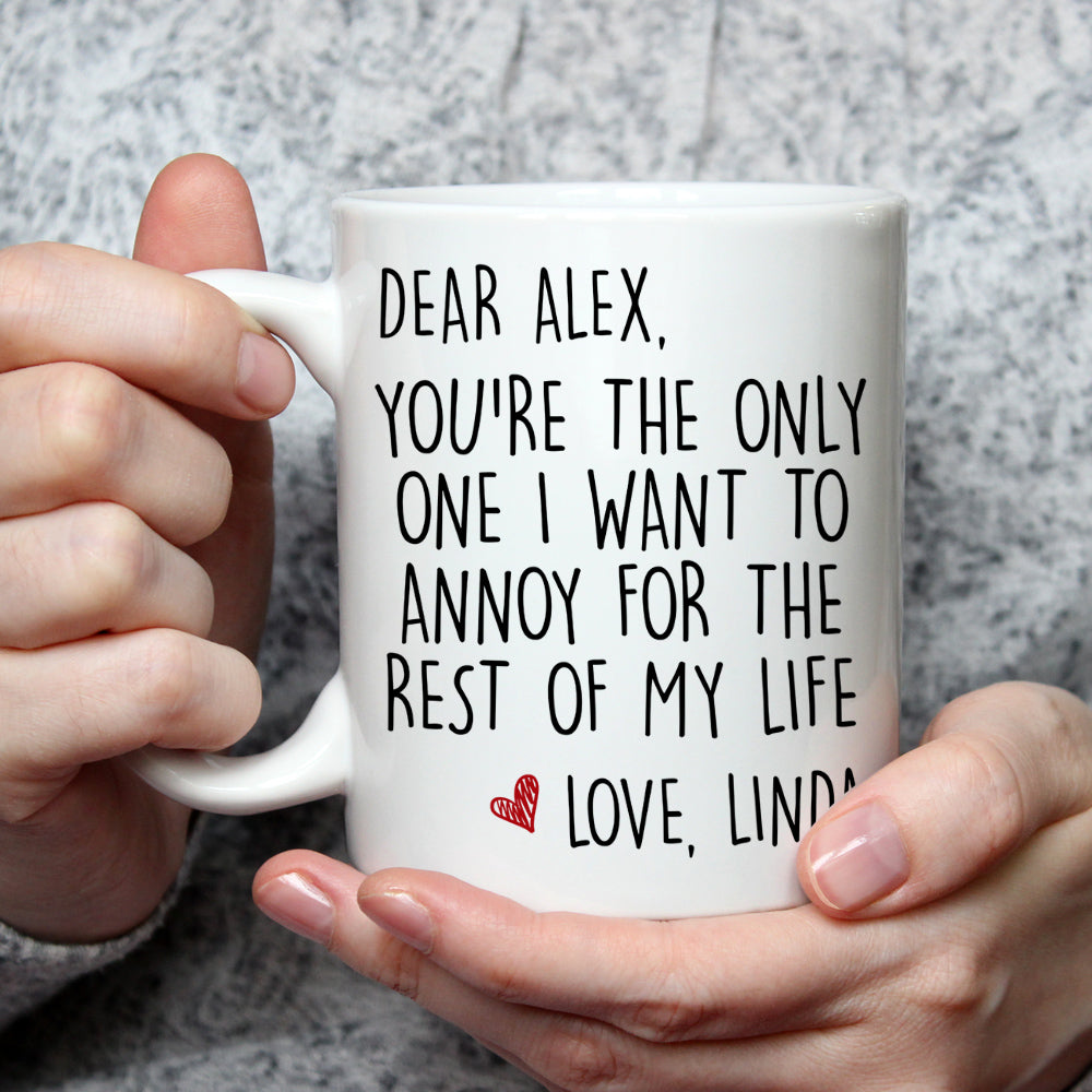 Custom Anniversary Keepsake Gifts For Couple • My Only One - Personalized Coffee Mug