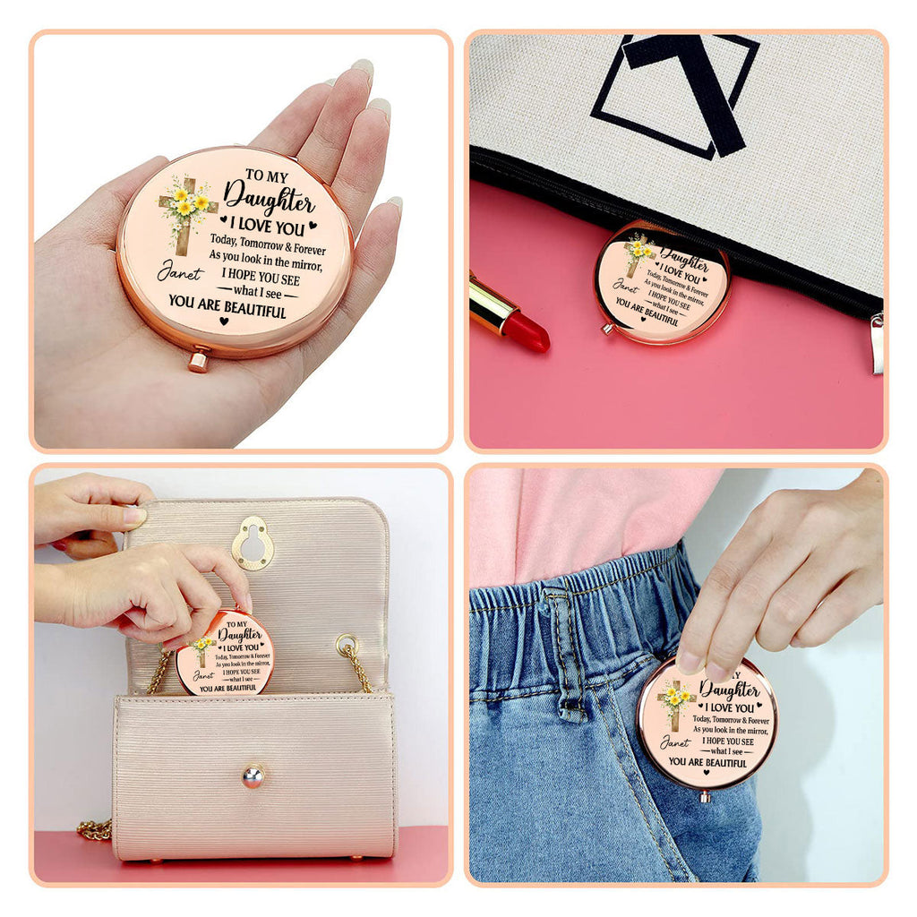 My Beautiful Daughter - Personalized Compact Mirror