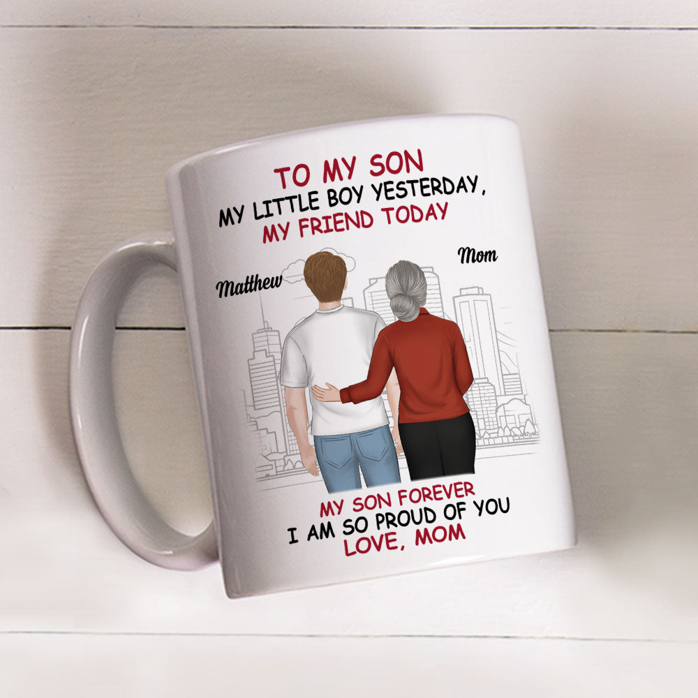 Custom Father's Day Gift For Son • Always My Son Forever Proud - Personalized Coffee Mug