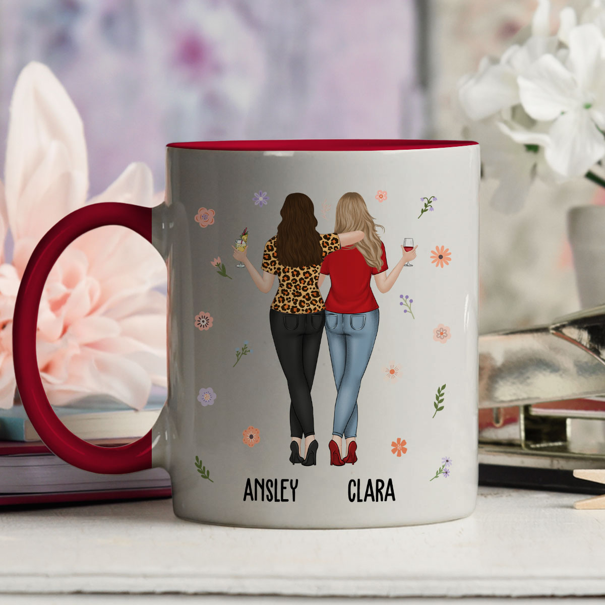 Custom Best Friend, Christmas & Birthday Friendship Keepsake Gift • You Are My Favorite Bestie - Personalized Accent Mug
