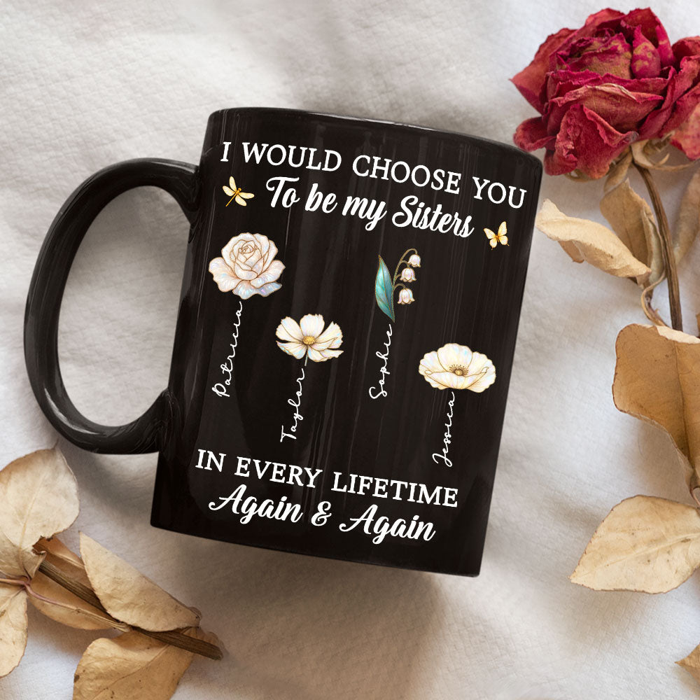Custom Christmas & Birthday Gift For Sister • Joyful Sister Moments - Personalized Coffee Mug