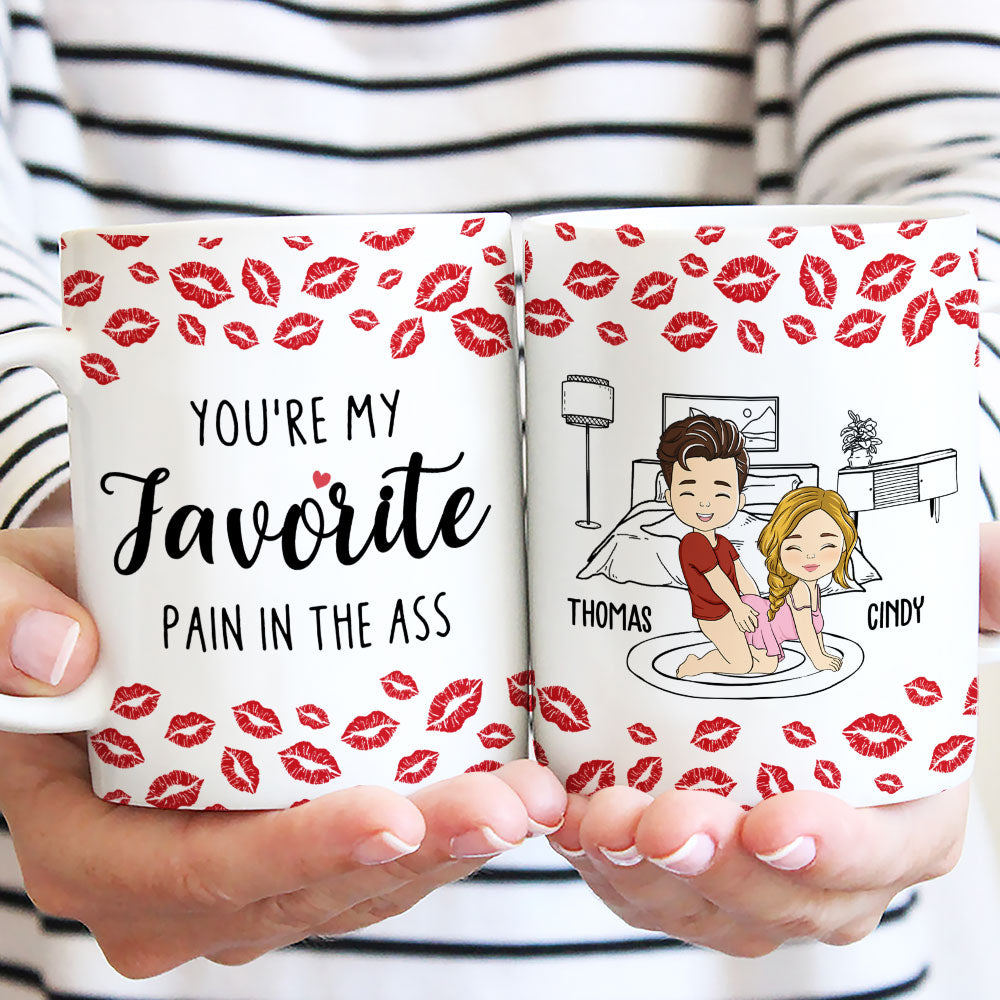 Custom Anniversary Keepsake Gifts For Couple • My Favourite Pain Husband - Personalized Mug
