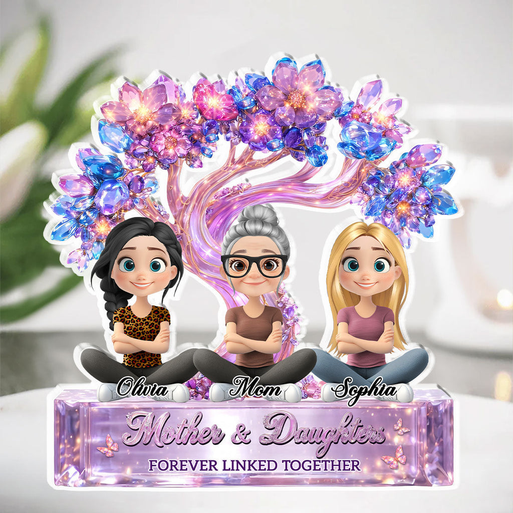 Custom Mother's Day Decor, Gift for Mom & Grandma • Love Mommy Forever - Personalized Acrylic Plaque