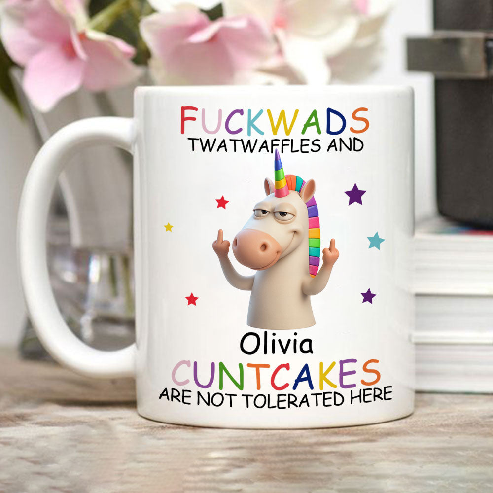 Custom Best Friend, Christmas & Birthday Friendship Keepsake Gift • Not Tolerated Here - Personalized Coffee Mug